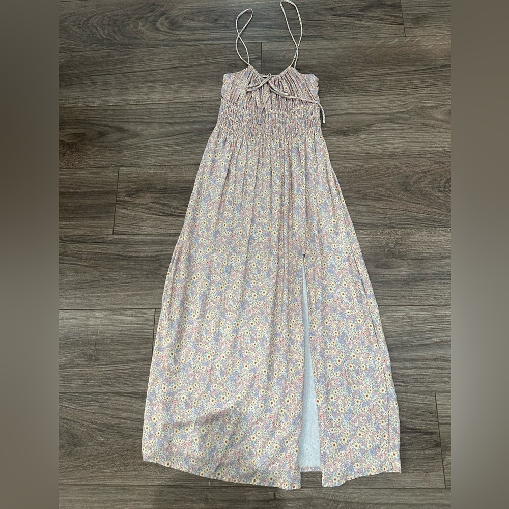 Motel Rocks Floral Maxi Dress - Pink, Lilac and Yellow, Small Great Condition